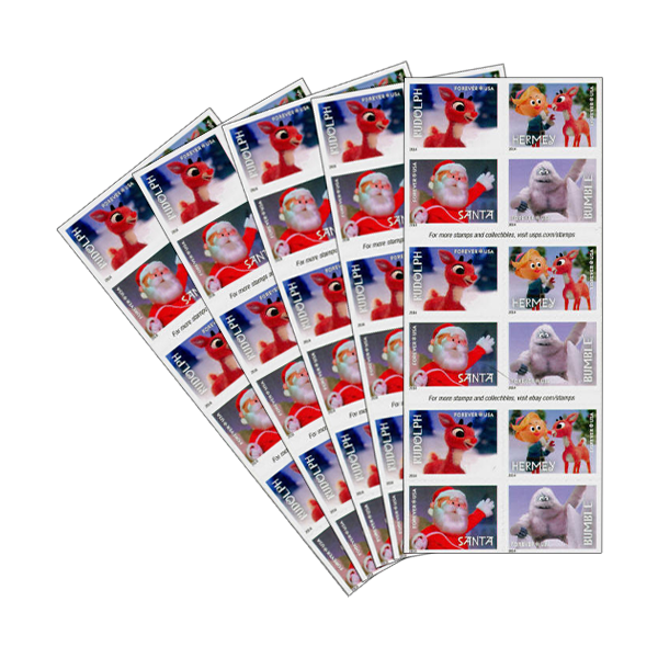 First Class Forever Stamps Rudolph the Red-Nosed Reindeer