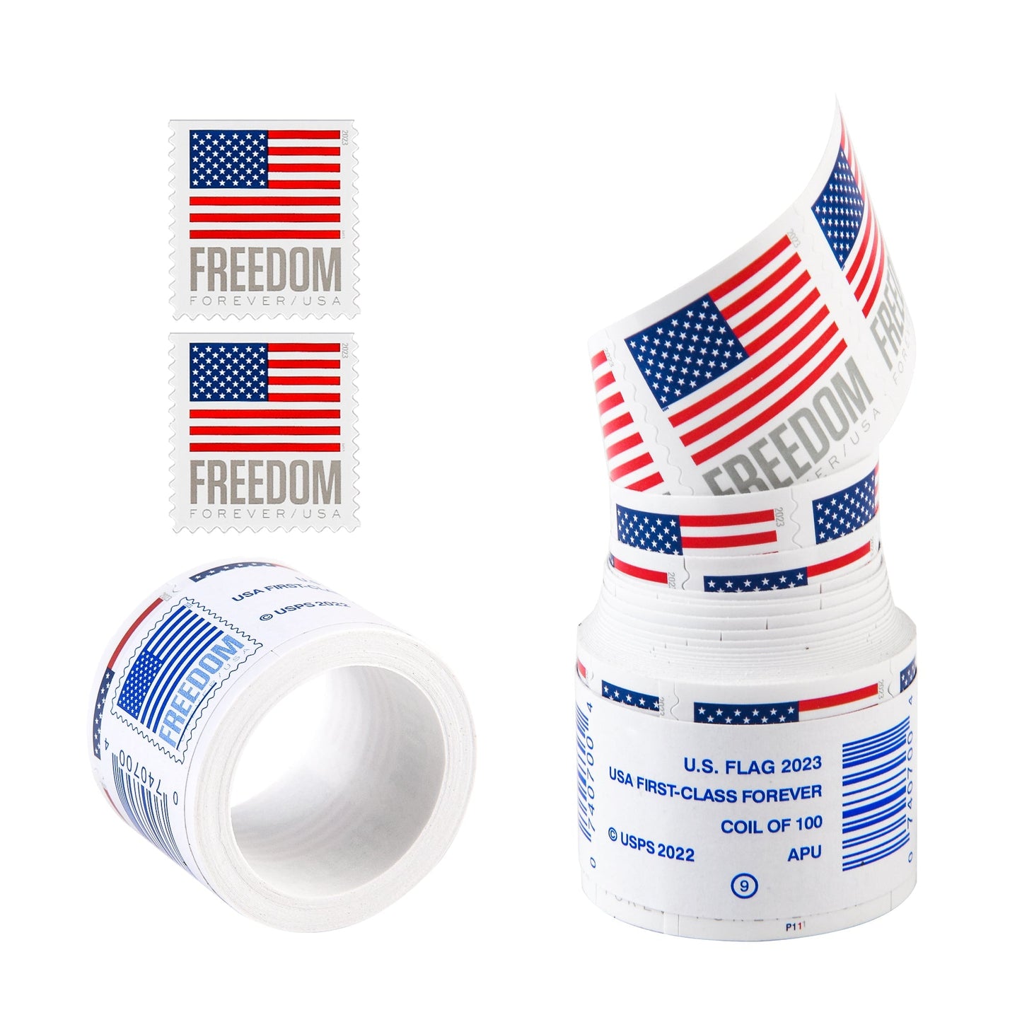 US Flags / Freedom Booklets Rolls Forever First Class Postage Stamps (2023)
