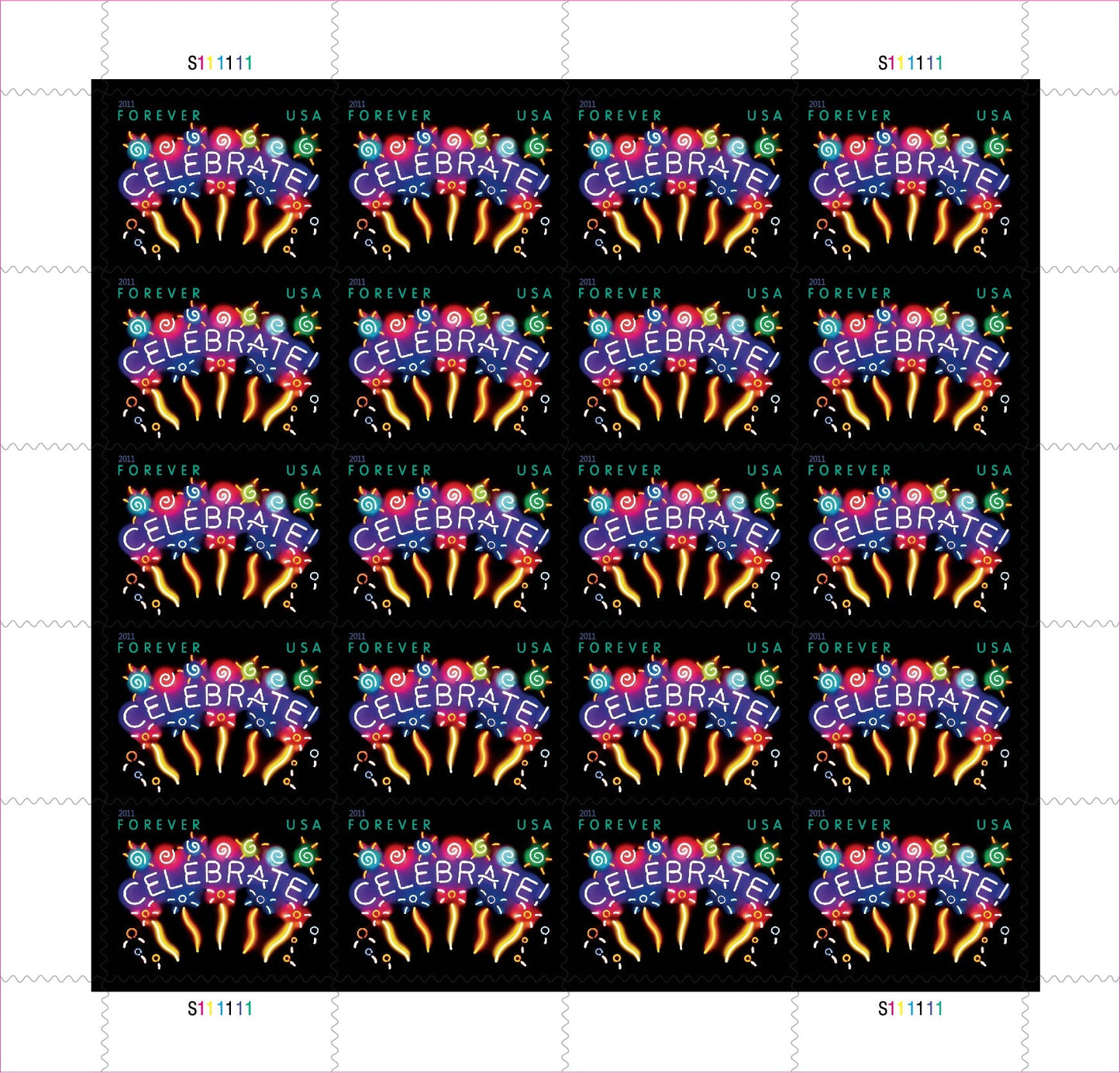 Celebrate Fireworks Forever First Class Postage Stamps