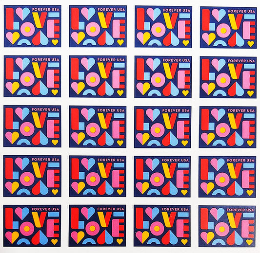 Love Forever First Class Postage Stamps (2021)