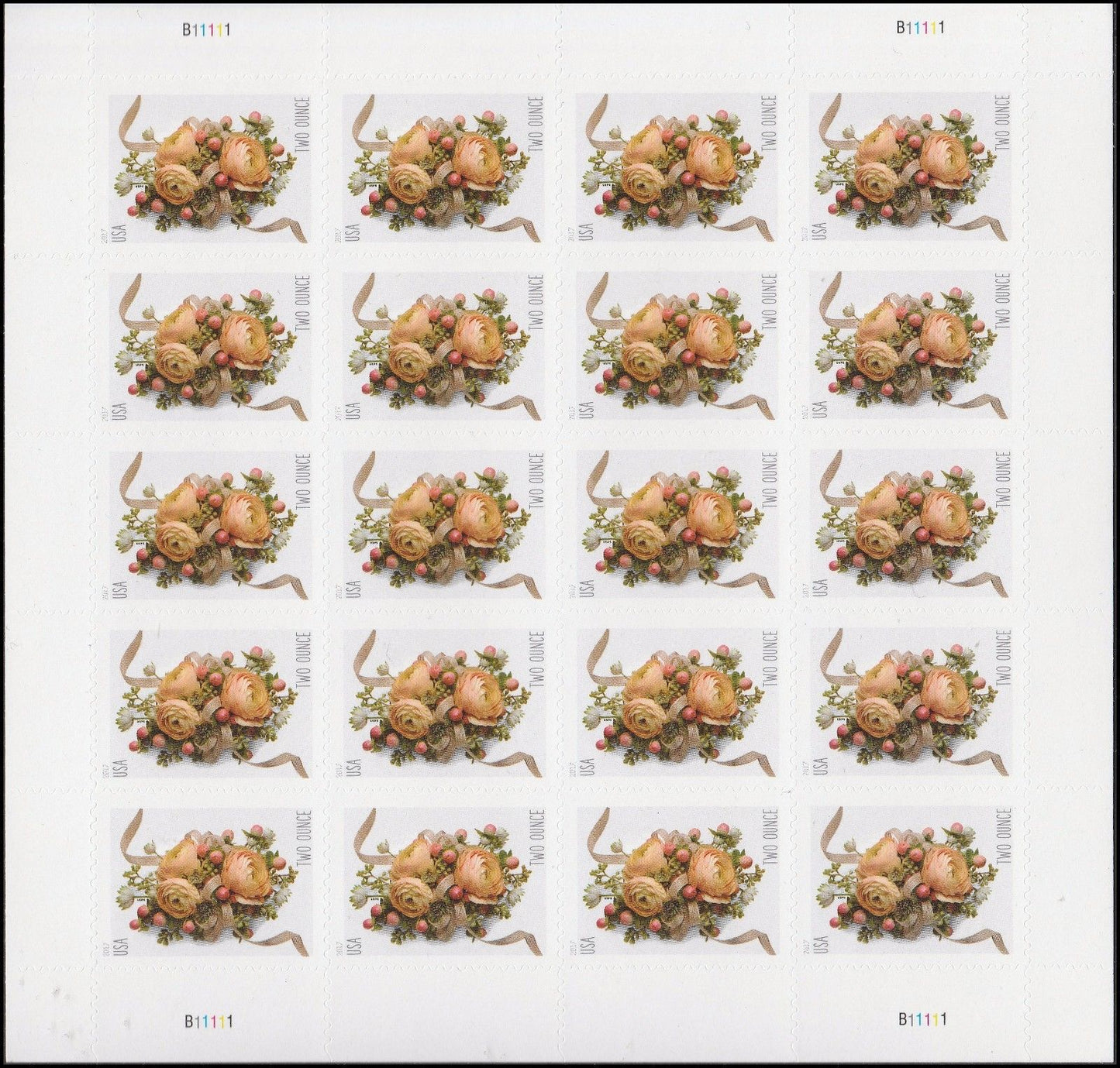 Celebration Corsage Two Ounce Forever First Class Postage Stamps