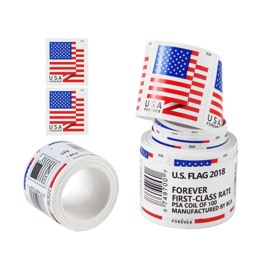 US Flags Forever First Class Postage Stamps (2018)