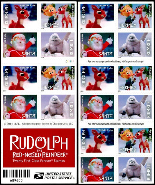First Class Forever Stamps Rudolph the Red-Nosed Reindeer
