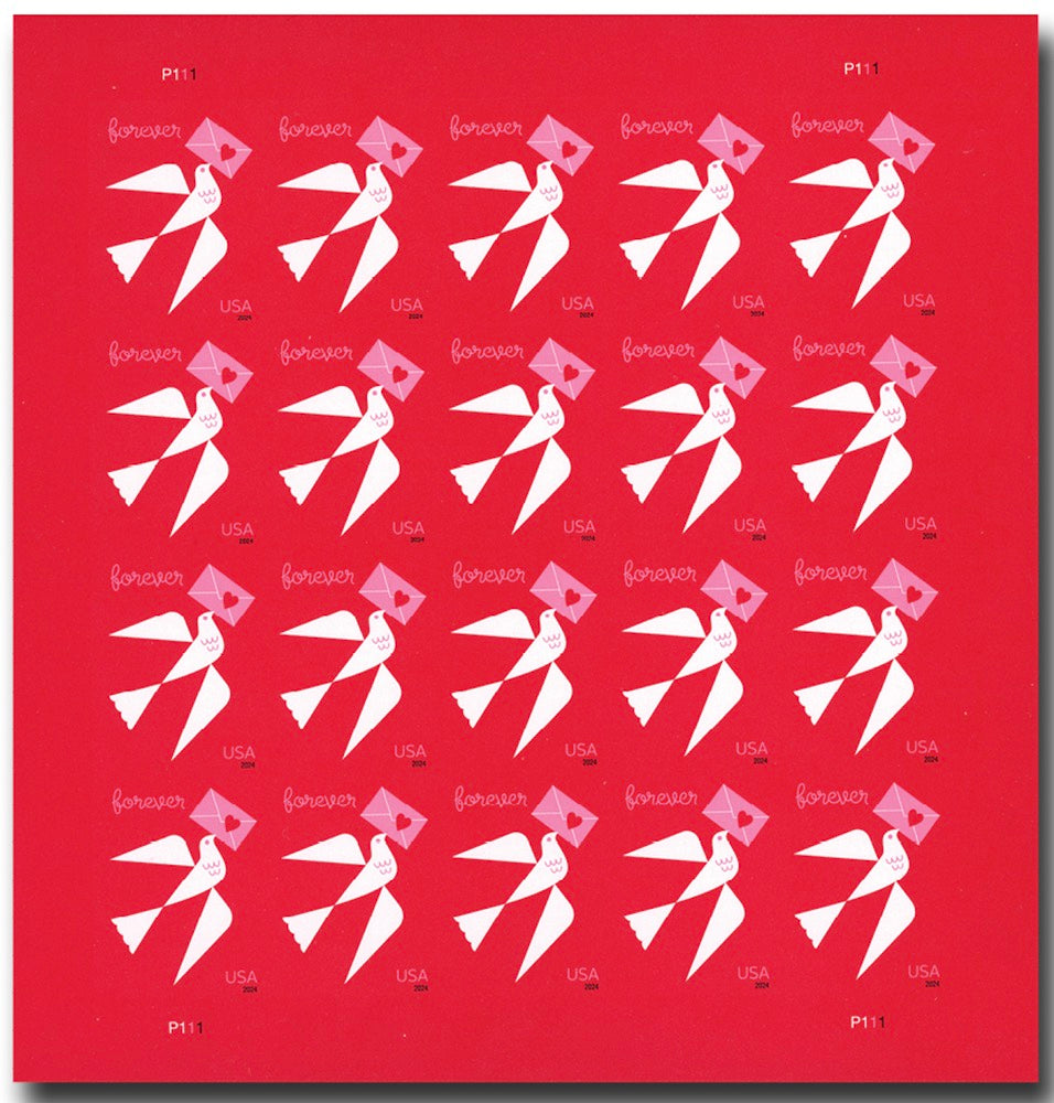 Love Forever First Class Postage Stamps (2024)