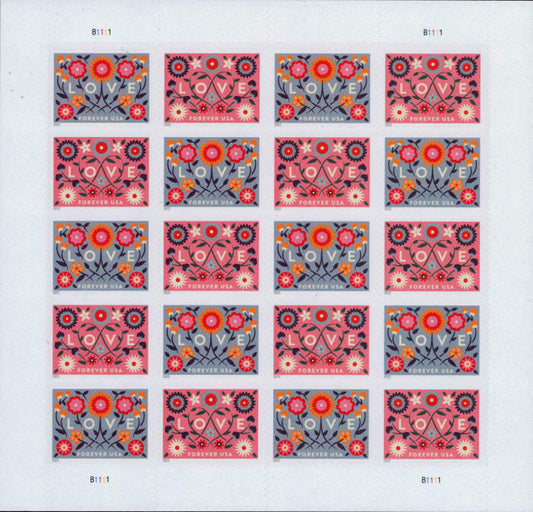 Love Forever First Class Postage Stamps (2022)