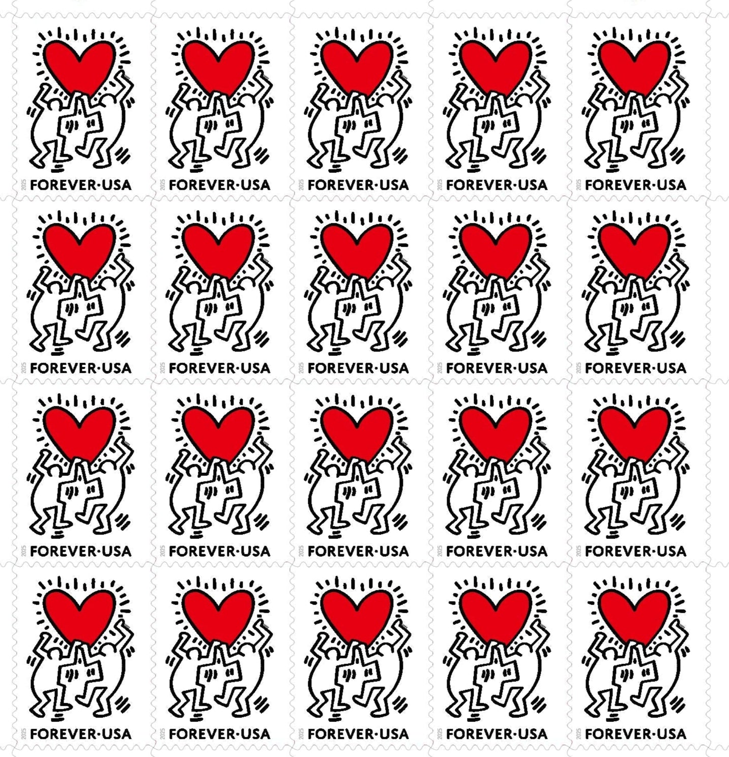 Love Forever First Class Postage Stamps (2025)