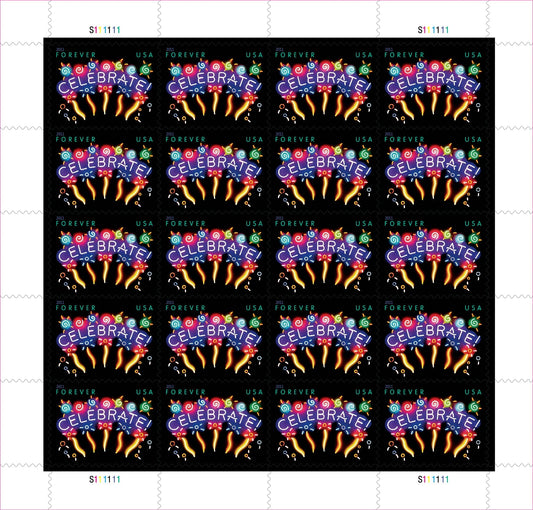 Celebrate Fireworks Forever First Class Postage Stamps