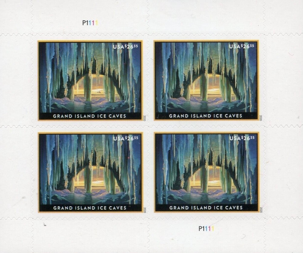 Grand Island Ice Cave Express Priority Stamps (2020)