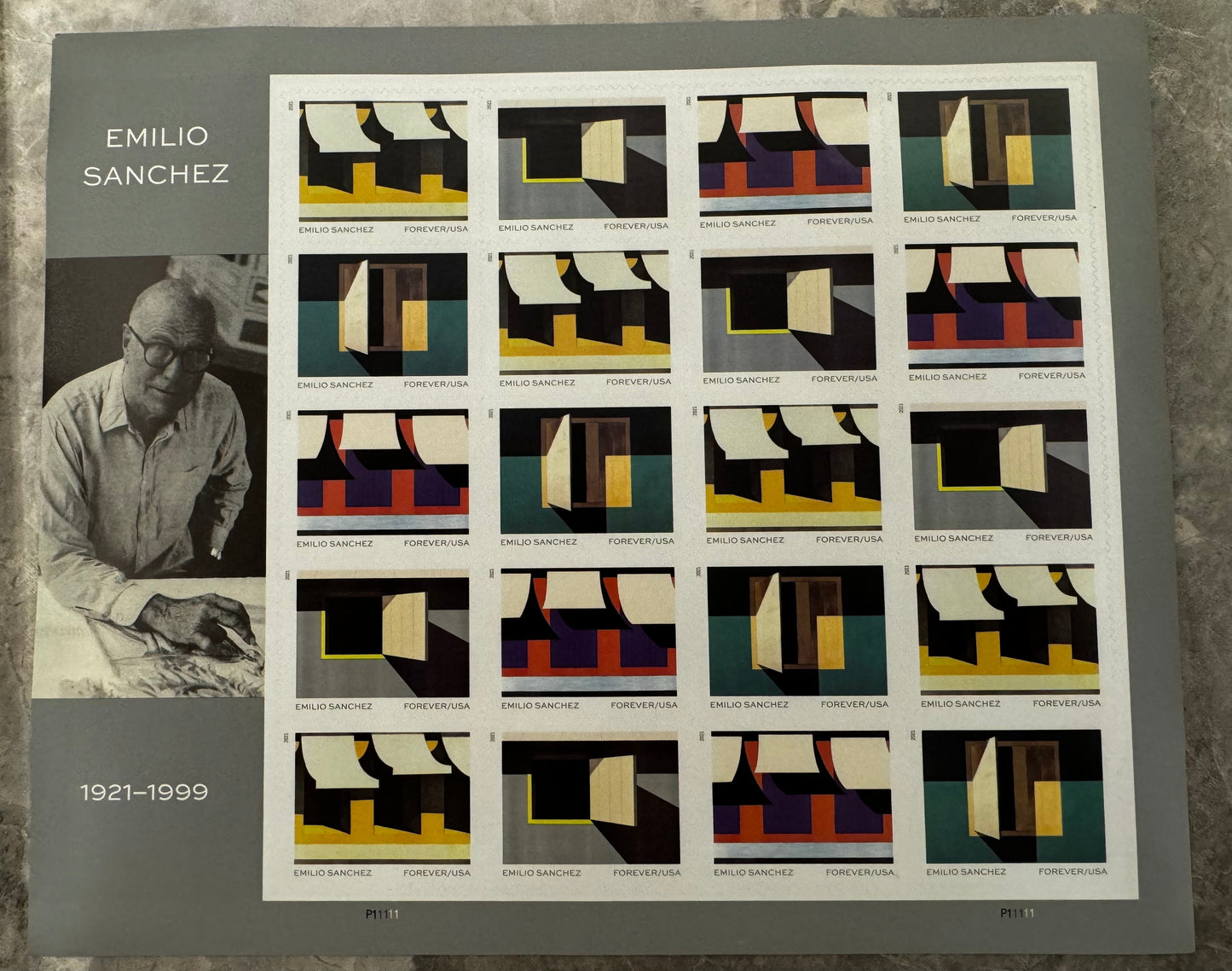 Artist Emilio Sanchez Honored Forever Postage Stamps