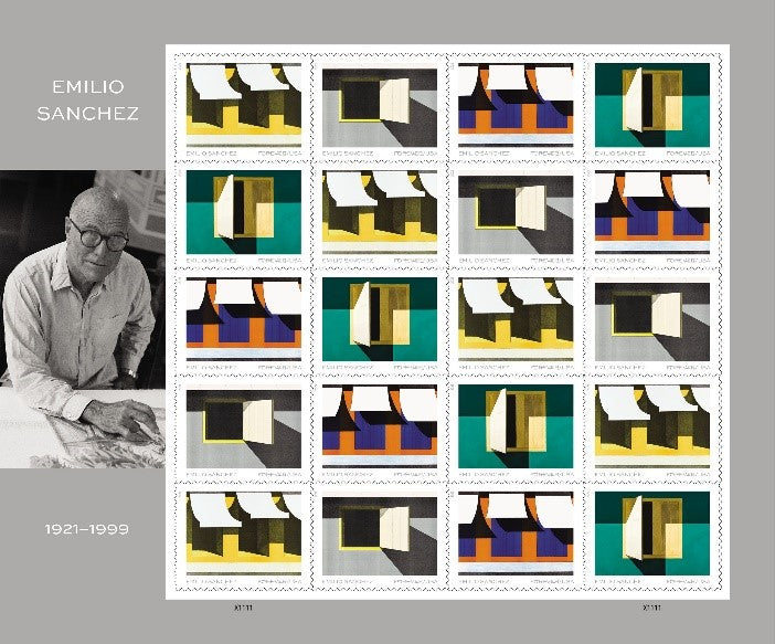 Artist Emilio Sanchez Honored Forever Postage Stamps